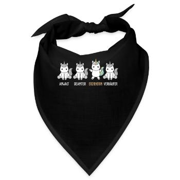Erzieherin Erziehung - Bandana - Schwarz - Vorne