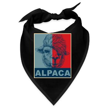 Alpaka Alpaca - Bandana - Schwarz - Vorne