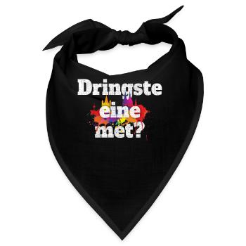 Dringste Eine Met Kölsch Köln Kölner Grundgesetz - Bandana - Schwarz - Vorne