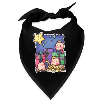 Heilige drei Könige Morgenland Weihnacht Geschenk - Bandana - Schwarz - Vorne