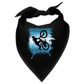MTB Sprung Trick Mountainbike Graffiti - Bandana - Schwarz - Vorne