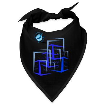 Gebäude Wohnung Häuser - Bandana - Schwarz - Vorne