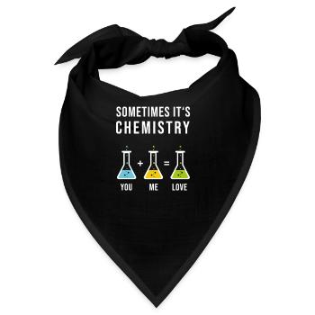 Chemie Labor Reaktion organisch Liebe Geschenk - Bandana - Schwarz - Vorne
