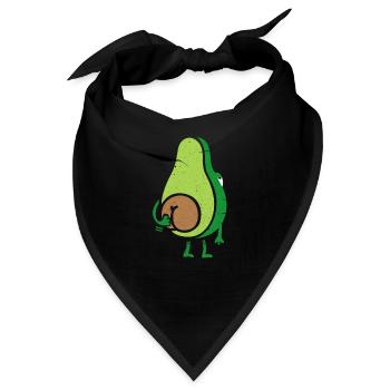Avocado - Bandana - Schwarz - Vorne