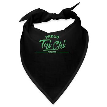 Taiji Taichi Kämpfer Tai Chi Tai-Chi-Chuan - Bandana - Schwarz - Vorne