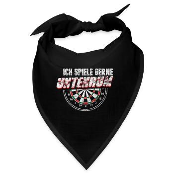 Dart Spieler - Bandana - Schwarz - Vorne