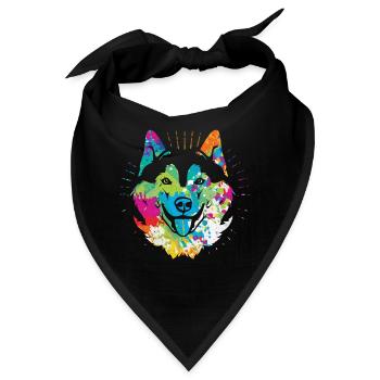 Husky - Bandana - Schwarz - Vorne
