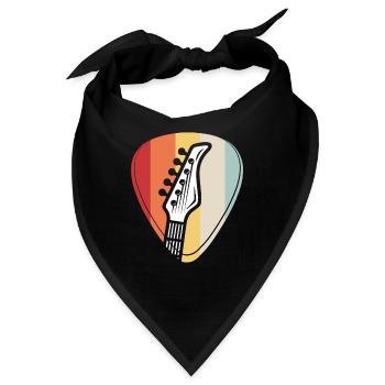 Gitarrist Gitarre Band Saite Musiker Instrument - Bandana - Schwarz - Vorne