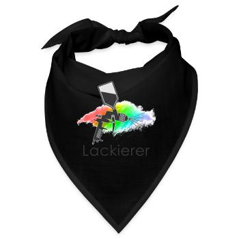Lackierer - Bandana - Schwarz - Vorne