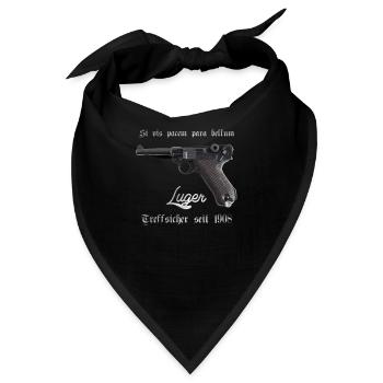 Luger- treffischer seit 1908 - Bandana - Schwarz - Vorne