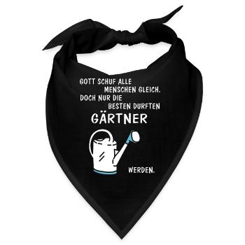 Gärtner - Bandana - Schwarz - Vorne