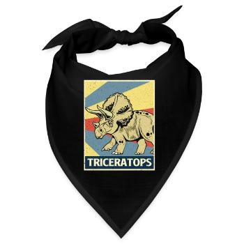 Triceratops - Bandana - Schwarz - Vorne