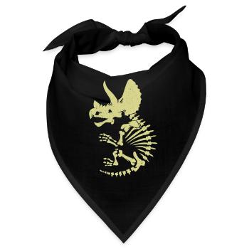 Triceratops - Bandana - Schwarz - Vorne