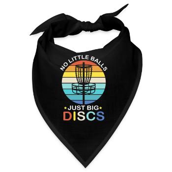 Frisbee Golf Discgolf Wurfscheibe Ultimate Frolf - Bandana - Schwarz - Vorne