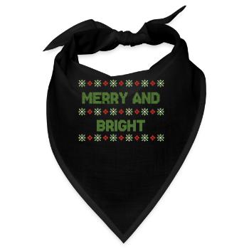 Ugly Christmas Weihnachtspullover - Bandana - Schwarz - Vorne