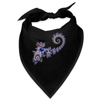 Fraktal - Bandana - Schwarz - Vorne