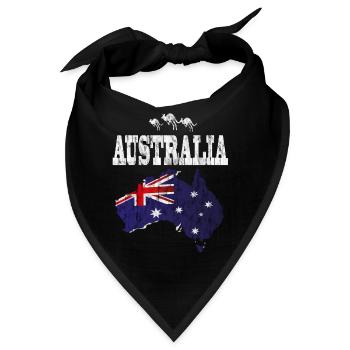 Australia - Bandana - Schwarz - Vorne