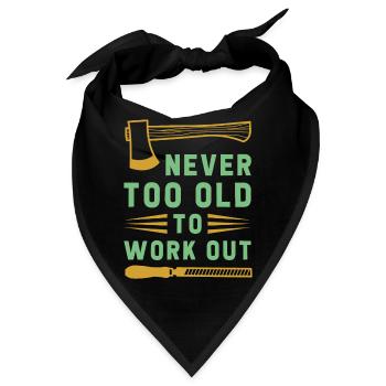 Never too Old - Bandana - Schwarz - Vorne