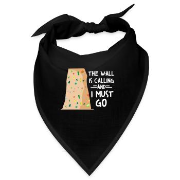 Boulderer Freiklettern Felsen Berge Bouldern - Bandana - Schwarz - Vorne