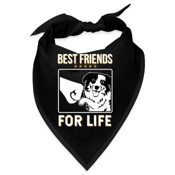 Australian Shepherd - Bandana - Schwarz - Vorne