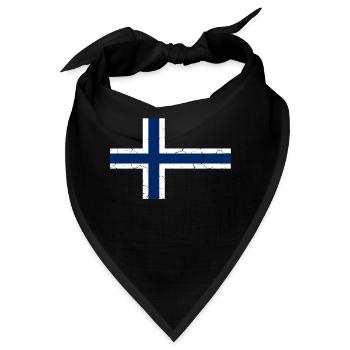 Norwegische Flagge | Norwegen, Norge, norwegisch - Bandana - Schwarz - Vorne