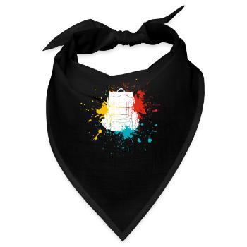 Rucksack - Bandana - Schwarz - Vorne
