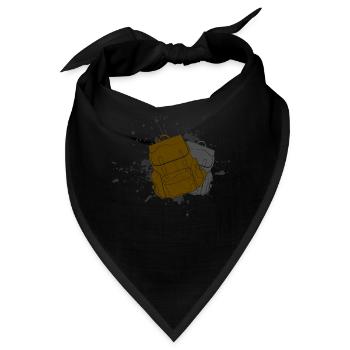 Wandern Rucksack - Bandana - Schwarz - Vorne