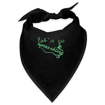 Apres Ski - Bandana - Schwarz - Vorne