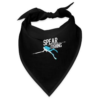 Spearfishing Unterwasserjagd Geschenk Taucher Jagd - Bandana - Schwarz - Vorne