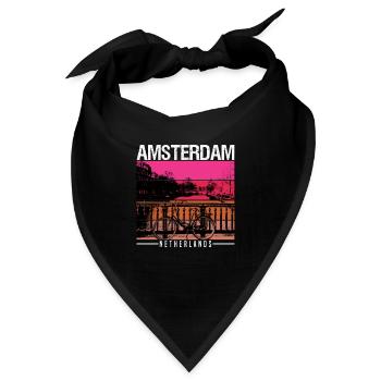Amsterdam - Bandana - Schwarz - Vorne