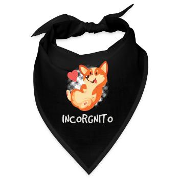 Corgi Wachhund Hund - Bandana - Schwarz - Vorne