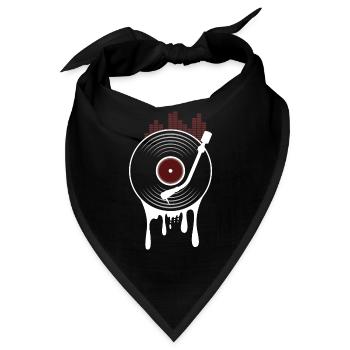 Schallplatte - Bandana - Schwarz - Vorne