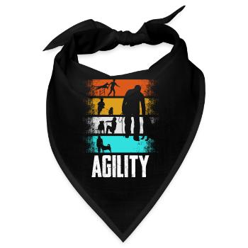 Agility Retro - Bandana - Schwarz - Vorne