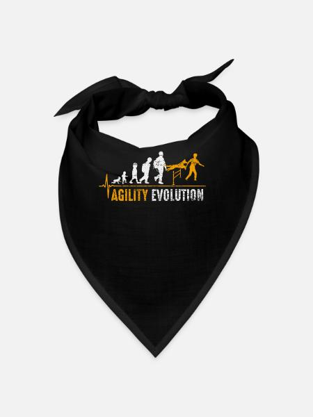 Agility Hundesport Geburt - Bandana - Schwarz