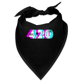 Cannabis 420 - Bandana - Schwarz - Vorne
