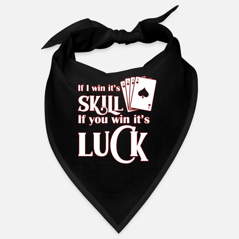 poker - Bandana - noir