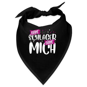 Schlagermusik Schlager - Bandana - Schwarz - Vorne