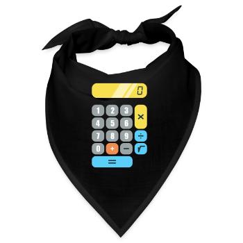 Mathe - Bandana - Schwarz - Vorne