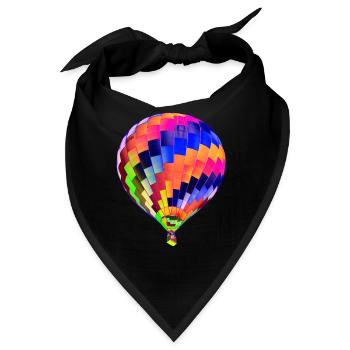 Heißluftballon - Bandana - Schwarz - Vorne