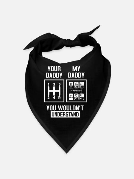 Mein Daddy und dein Daddy - Bandana - Schwarz