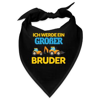 Ich Werde Großer Bruder - Bandana - Schwarz - Vorne