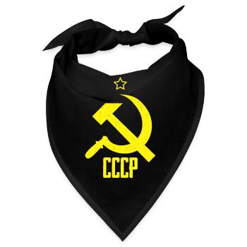 UdSSr Russland Soviet Union Symbol - Bandana - Schwarz - Vorne