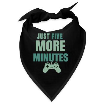 Just five more Minutes - Bandana - Schwarz - Vorne