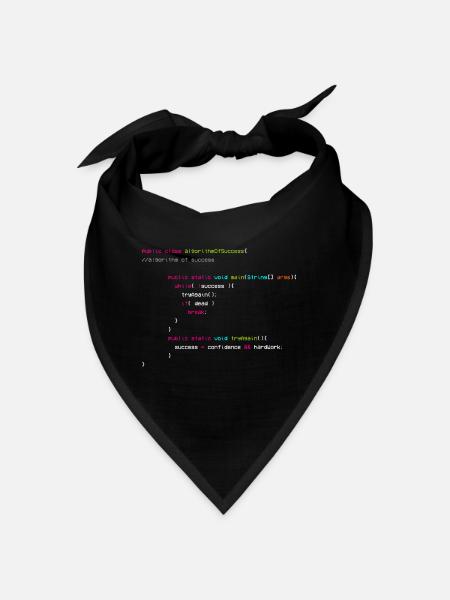 Algorithm Of Success - Coder - Informatiker - Bandana - Schwarz