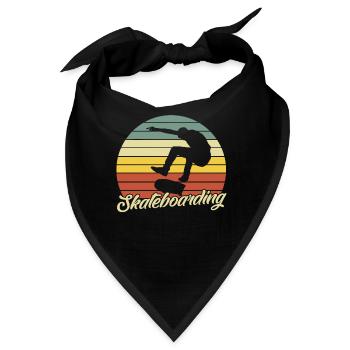 Skateboarding - Bandana - Schwarz - Vorne