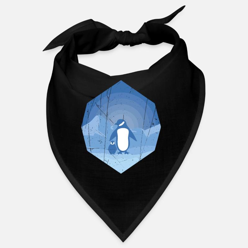 Pingouin mère avec bébé pingouin - design Bandana