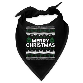 Merry Christmas Christmas Christmas Present - Bandana - Schwarz - Vorne