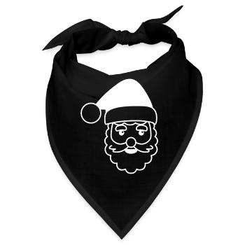 WEIHNACHTEN NIKOLAUS - Bandana - Schwarz - Vorne