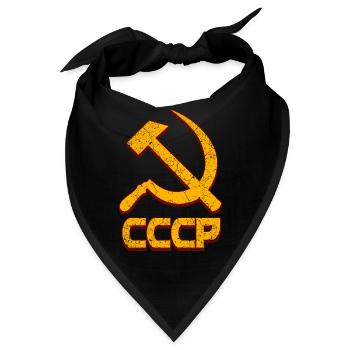 UdSSR - Sowjetunion - Hammer und Sichel - Bandana - Schwarz - Vorne