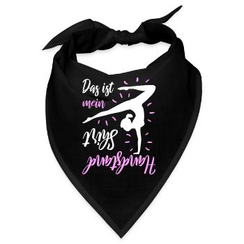 Das Ist Mein Handstand Shirt - Bandana - Schwarz - Vorne